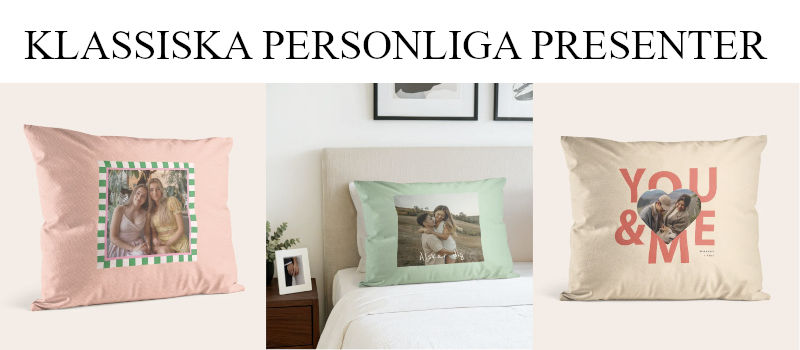 Förslag på kudde med foto - Personliga presenter på Presentguiden