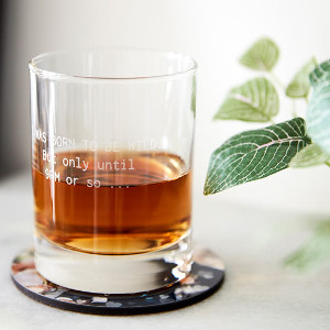 Whiskeyglas med gravyr - Graverade glas