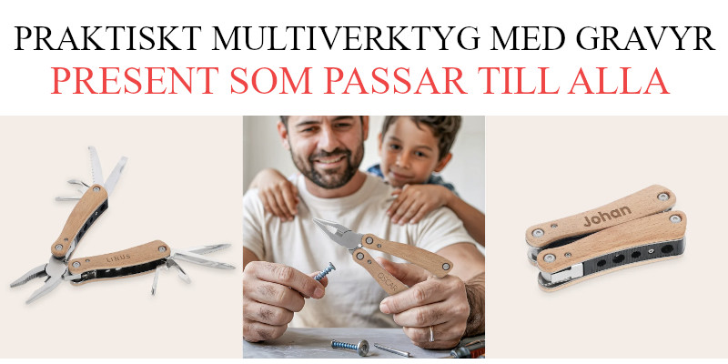 Multiverktyg med gravyr - Personliga presenter