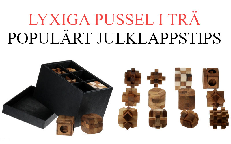 Exklusiva lyx pussel i trä - Julklappstips
