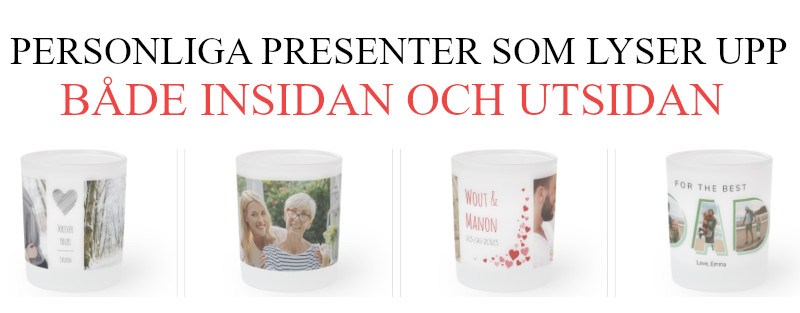 PERSONLIGA PRESENTER - LJUSLYKTA MED FOTO