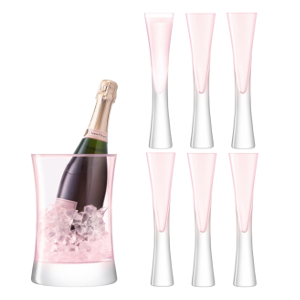 Champagne set med kylare och glas - Graverade presenter