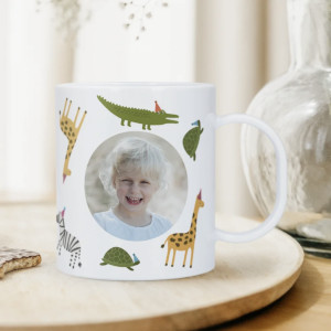 Julklapp till barn - Julklappstips mugg i plast med egen bild