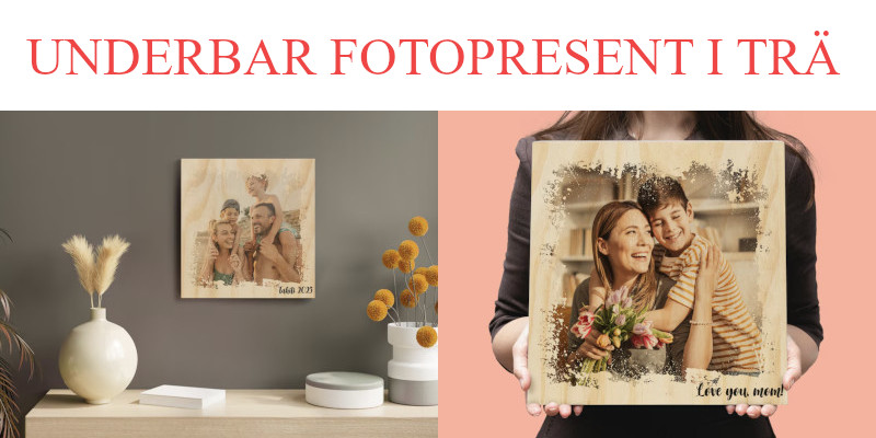 Personliga presenter - Bästa fotopresent i trä