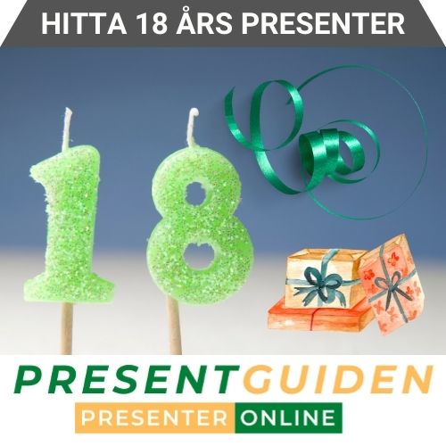 18 års present - Tips på födelsedagspresenter till 18 åringar