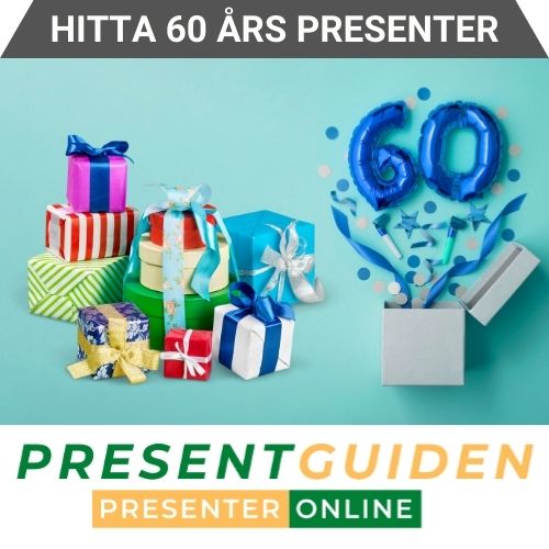 60 års present - Tips på födelsedagspresenter till 60 åringar