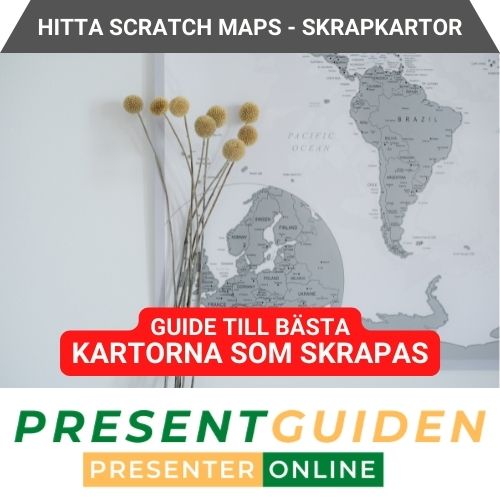 Scratch Maps skrapkarta - Världskarta
