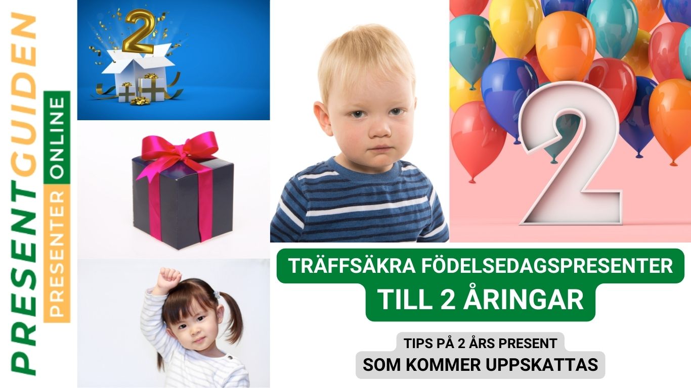 2 års presenter - Födelsedagspresenter till 2 åringar - Tips för pojkar & flickor
