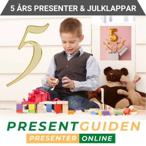 Presenter & julklappar till 5 åring - 5 års presenttips