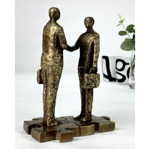 Samspel skulptur - Riktigt bra pensionspresent till man eller kvinna som betytt extra mycket för företaget
