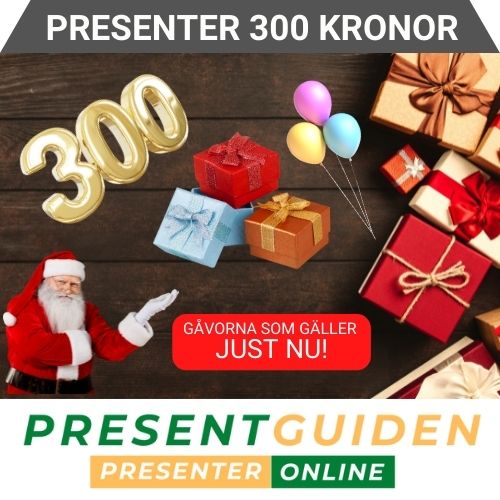 Presenter & julklappar 300 kronor