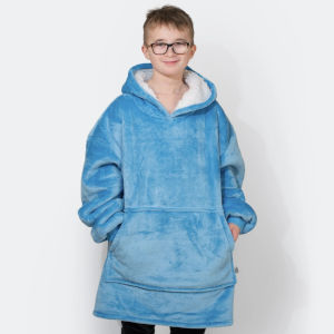 Filt hoodie till barn - födelsedagspresent till killar och tjejer - presenttips bästa filten till barn