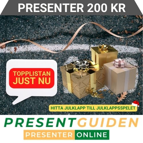 Present 200 kr - Tips på presenter & julklappar till julklappsspelet 200 kronor
