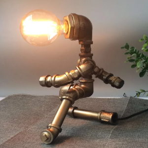 Steampunk lampa - Närbild