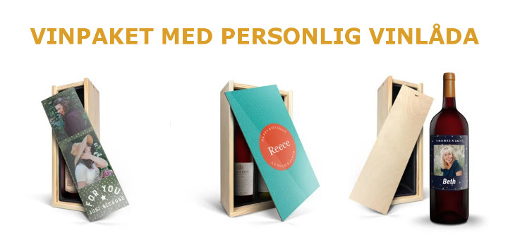 Vinpaket present - Personlig vinlåda