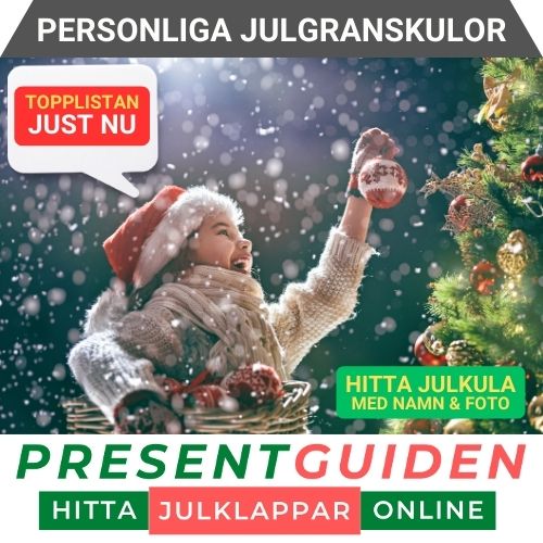 Julkula med namn - Tips på personliga julgranskulor med foto & text