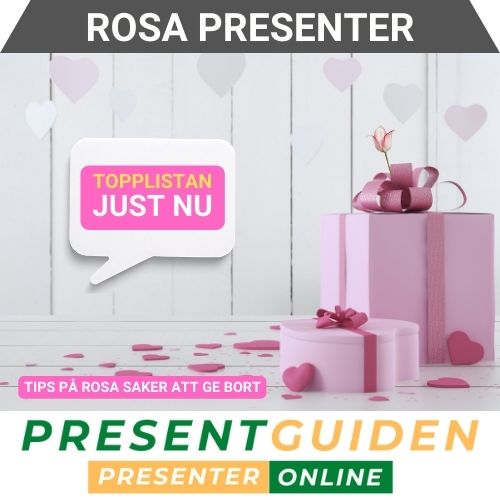 Rosa presenter - Tips på rosa saker att ge bort