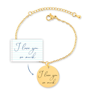 Smycke med handskrivet budskap - Present till henne - Presenttips