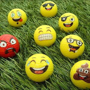 Golf present - Emoji golfbollar - Presenttips till golfare