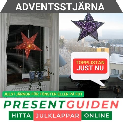 Adventsstjärna & julstjärna - För fönster eller på fot