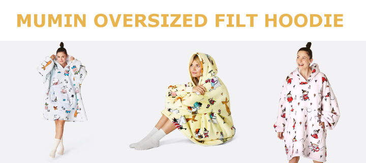 Oversized hoodie filt - Mumin