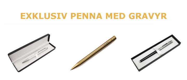 Penna med gravyr - Exklusiv present med namn - Personliga presenter