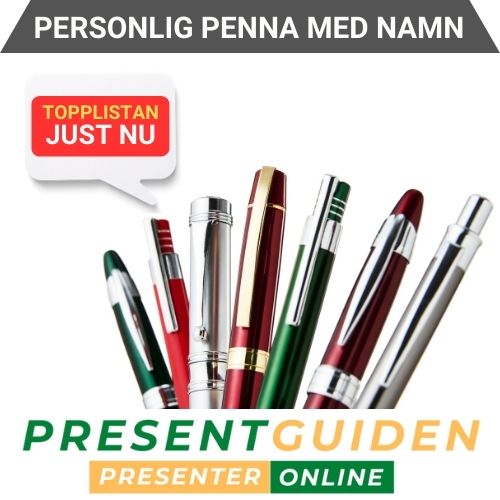 Personlig penna med gravyr - Exklusiv present med namn