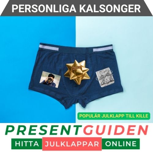 Personliga Presenter - Kalsonger med foto - Populär julklapp till kille