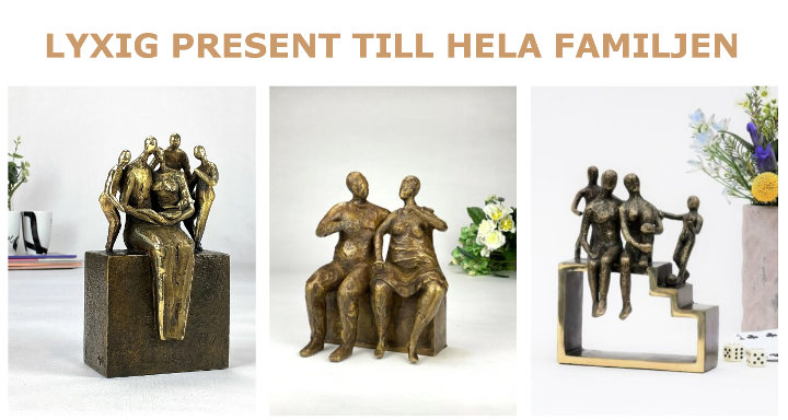 Julklapp till familj - Lyxiga tips - Skulptur i äkta brons