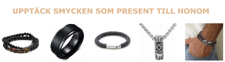 Present till honom - Presenttips på herrsmycken - Ringar, halsband och armband