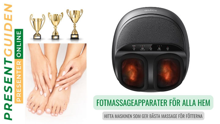 Fotmassageapparater - Bäst i test presenter för fötterna