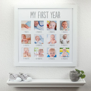 Fotoram - Mitt första år - Bra julklapp till bebis