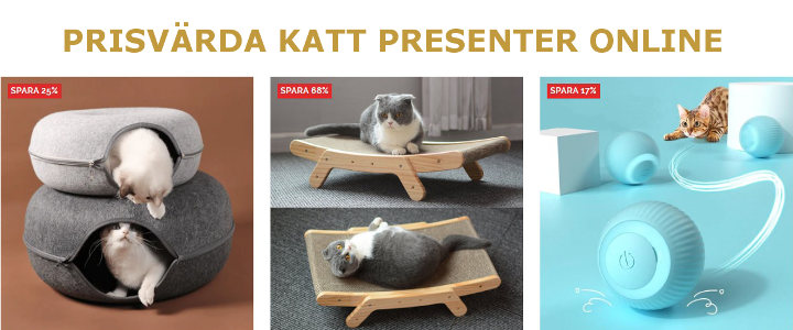 Katt present - Presenttips & julklappstips till kattägare