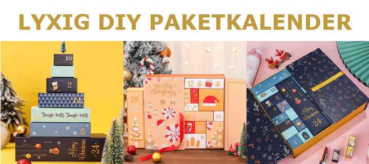 Lyxig DIY paketkalender till barn eller vuxen