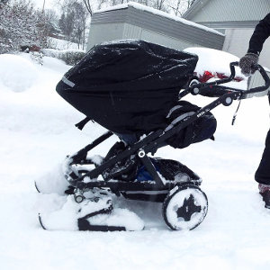 Skidor till barnvagn - Julklapp till nyblivna föräldrar