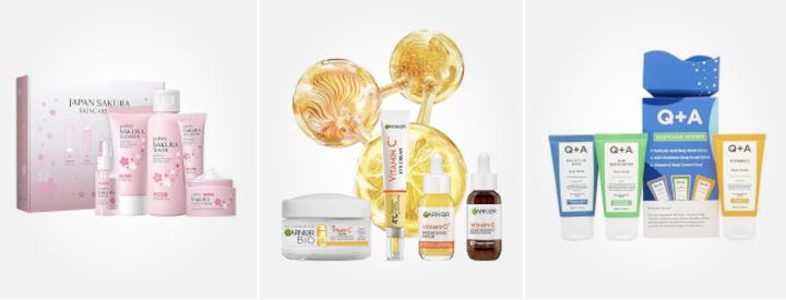 hudvårdsset present till henne