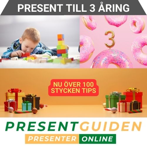 3 års present & julklapp - Presenttips för treåringar