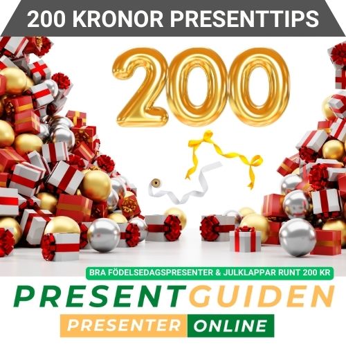 Alla 200 kr presenttips - Tips på bra presenter & julklappar för 200 svenska kronor - Utvalda av presentexperter från Presentguiden.se