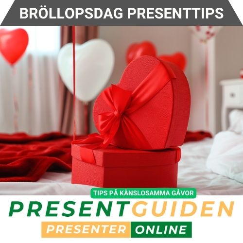 Alla bröllopsdag presenttips - Tips utvalda av presentexperter från Presentguiden.se