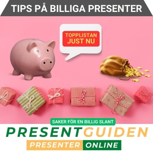 Billiga presenter & julklappar - Tips på saker som inte kostar så mycket - Presenttips utvalda av presentexperter på Presentguiden.se