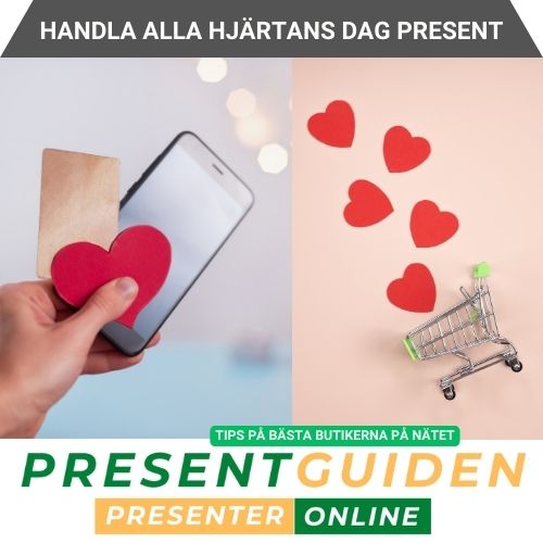 Handla alla hjärtans dag present på nätet - Tips på bra butiker med romantiska presenter till pojkvän & flickvän