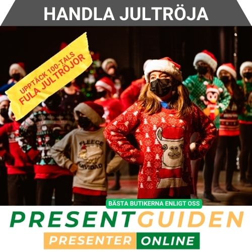 Handla jultröja - Tips på riktigt bra butiker som säljer fula jultröjor - Förslag utvalda av julklappsexperter från Presentguiden.se