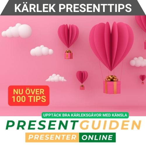 Kärlek presenttips - Tips på romantiska presenter med högsta kärleksfaktor - Presenttips utvalda av presentexperter från Presentguiden.se