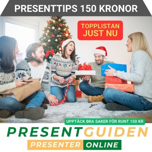 Presenttips 150 kr - Alla tips på presenter & julklappar som kostar runt hundrafemtio kronor - Utvalda av presentexperter från Presentguiden.se
