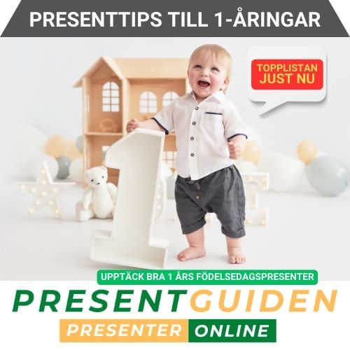 Presenttips ettåringar - Upptäck tips på bra 1 års presenter - Utvalda av presentexperter på Presentguiden.se