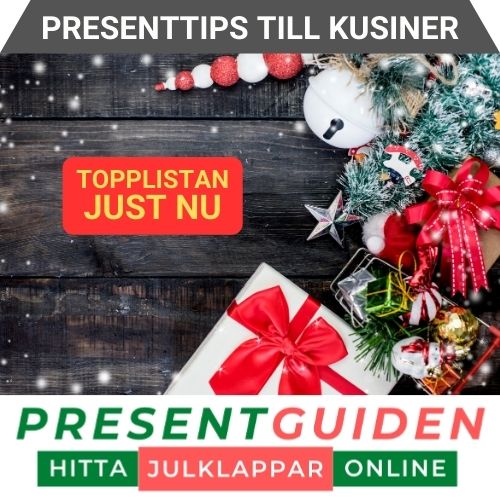 Presenttips & julklappstips till kusiner - Upptäck alla bra gåvor att ge till din kusin - Tips utvalda av julklappsexperterna från Presentguiden.se