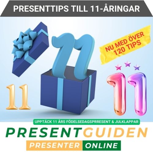 11 års presenttips - Tips på bra födelsedagspresenter & julklappar till 11 åringar - Utvalda av presentexperter från Presentguiden.se