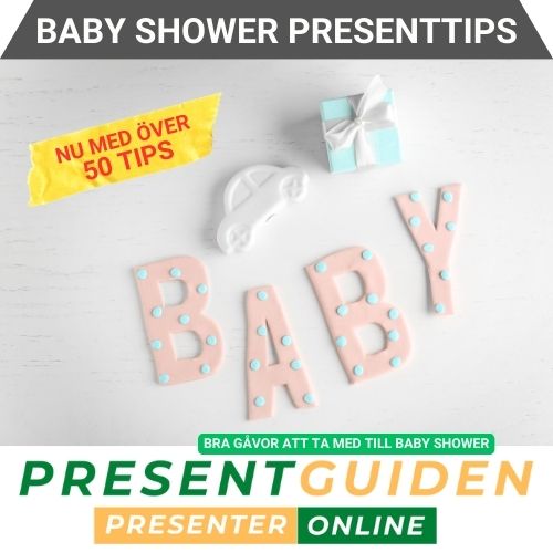 Baby shower presenttips - Alla tips på bra presenter som passar för Baby Shower - Utvalda av presentexperter från Presentguiden.se
