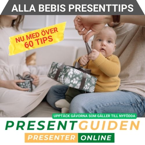 Bebis presenttips - Tips på bra presenter till nyfödda - Utvalda av presentexperter från Presentguiden.se