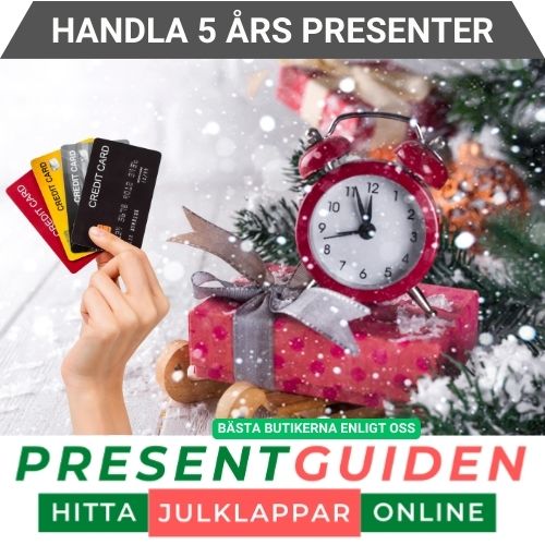 Handla 5 år julklapp & present på nätet - Dessa butiker är bäst enligt Presentguiden.se